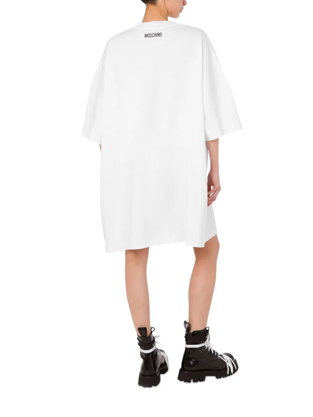 Moschino Mini-jurk met tekst Wit