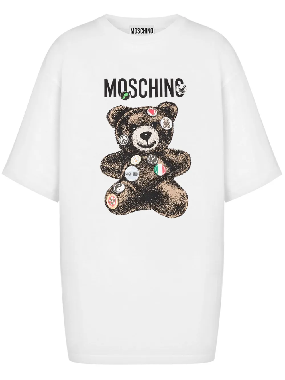 Moschino T-shirt met teddybeerprint Wit