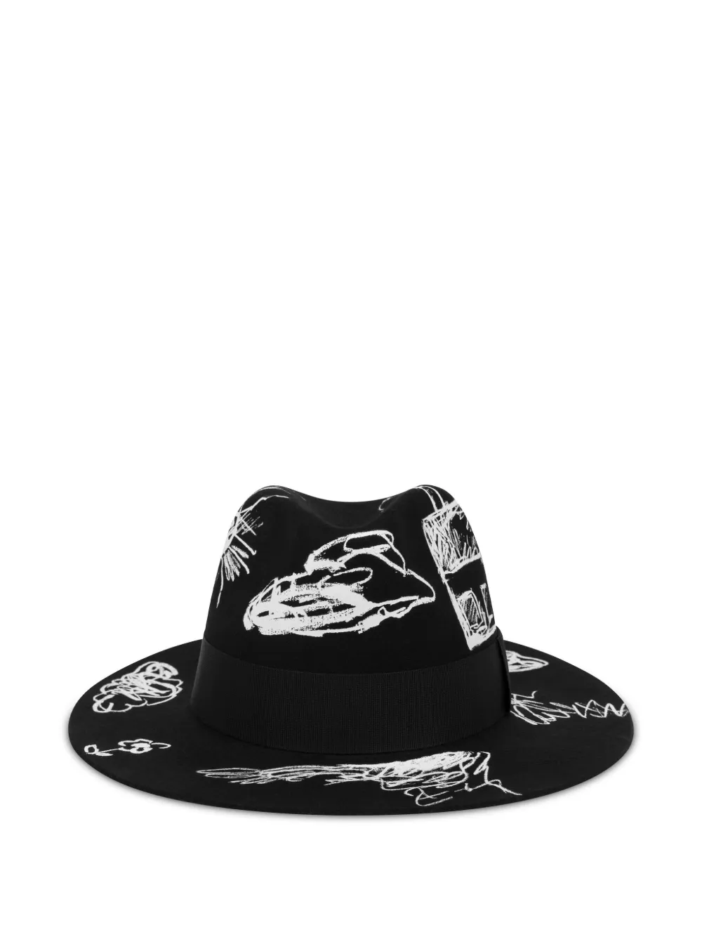 Moschino wool bucket hat - Zwart