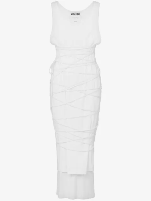Moschino tied midi dress