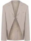 Moschino checked blazer - Neutrals