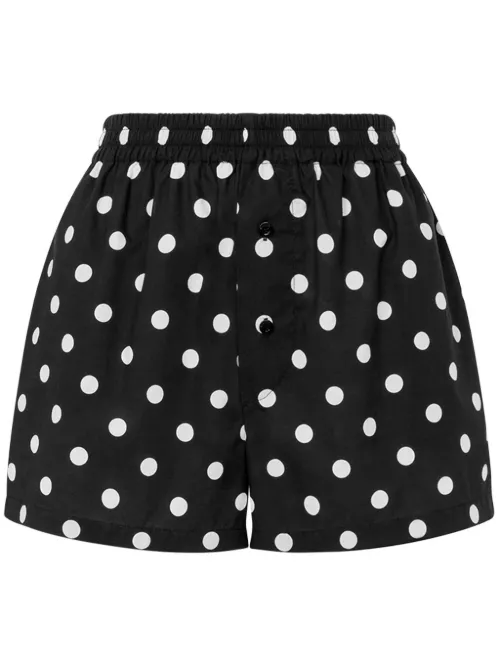 Moschino short à pois - Noir - Moschino - Modalova