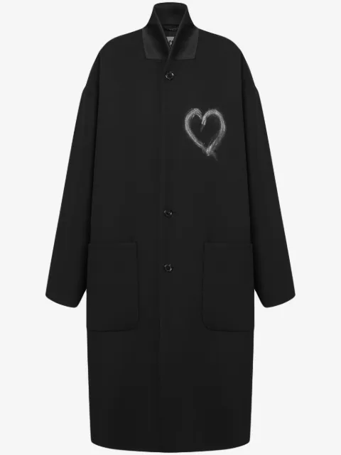 Moschino contrasting collar coat