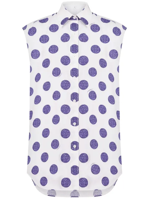 Moschino polka dot-print shirt