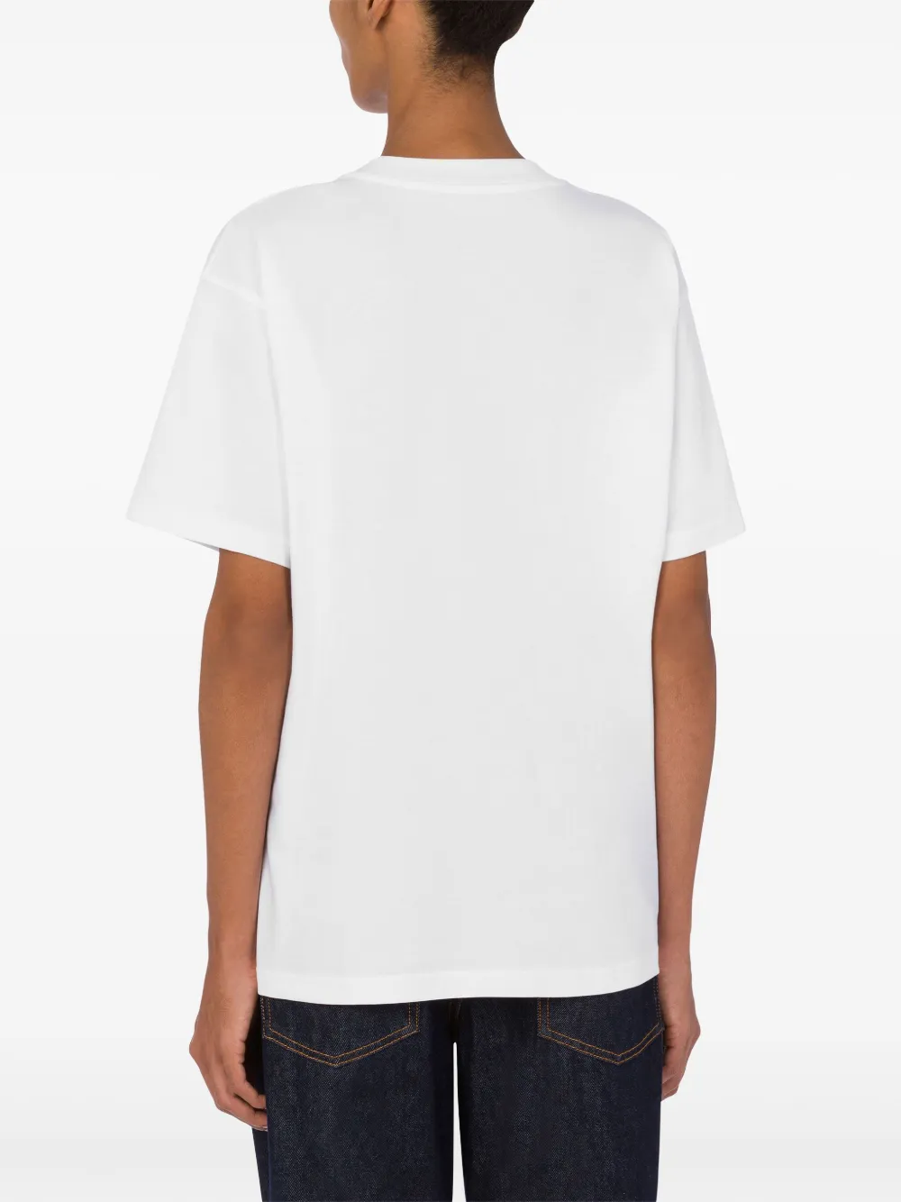 Moschino T-shirt met grafische print Wit