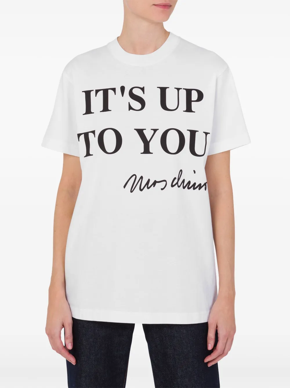 Moschino T-shirt met print - Wit
