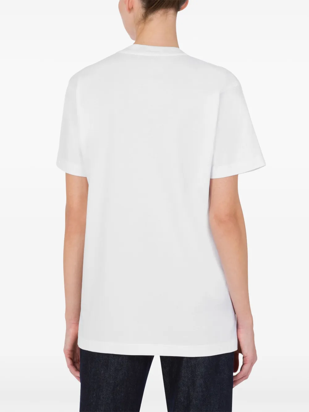 Moschino T-shirt met print Wit
