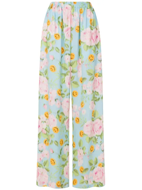Moschino floral-print palazzo pants 
