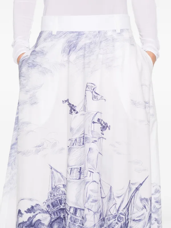 Moschino x Popeye And Olive Oyl illustration-style-print