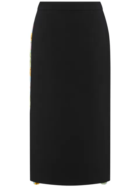 Moschino panelled midi skirt
