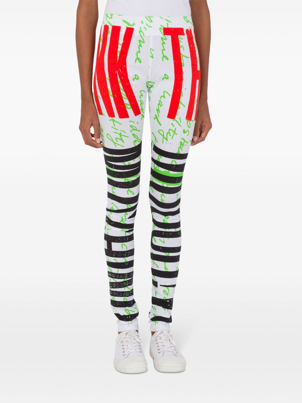 Moschino Legging met print - Wit