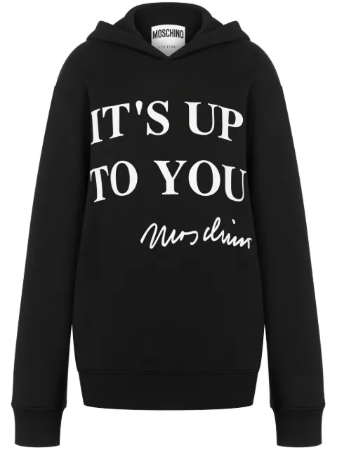 Moschino logo-print hoodie 