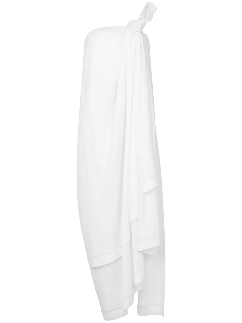 Moschino Gedrapeerde maxi-jurk Wit