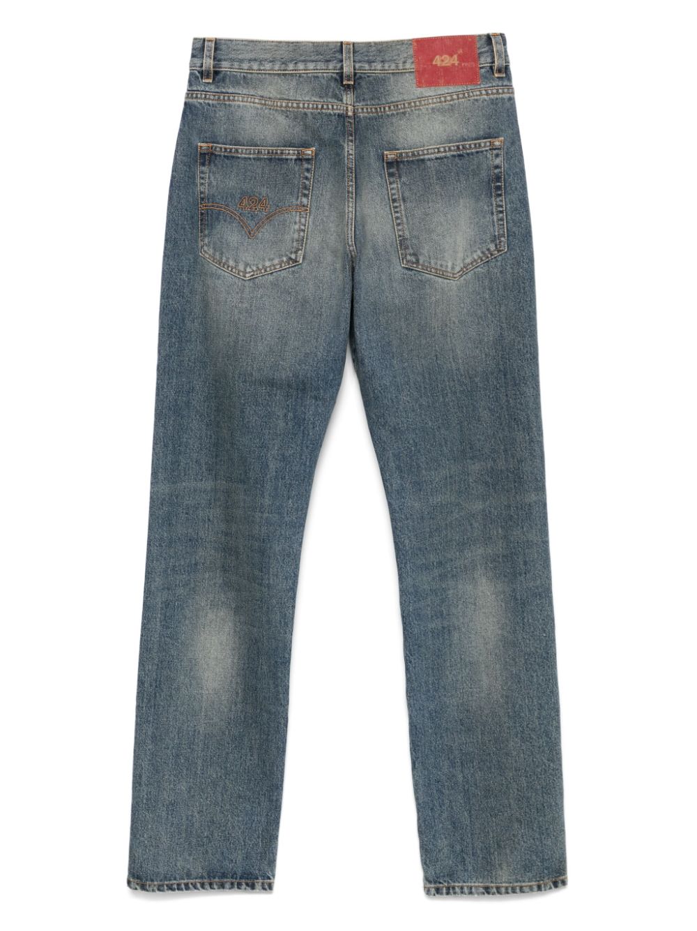 424 Jeans met logopatch - Blauw