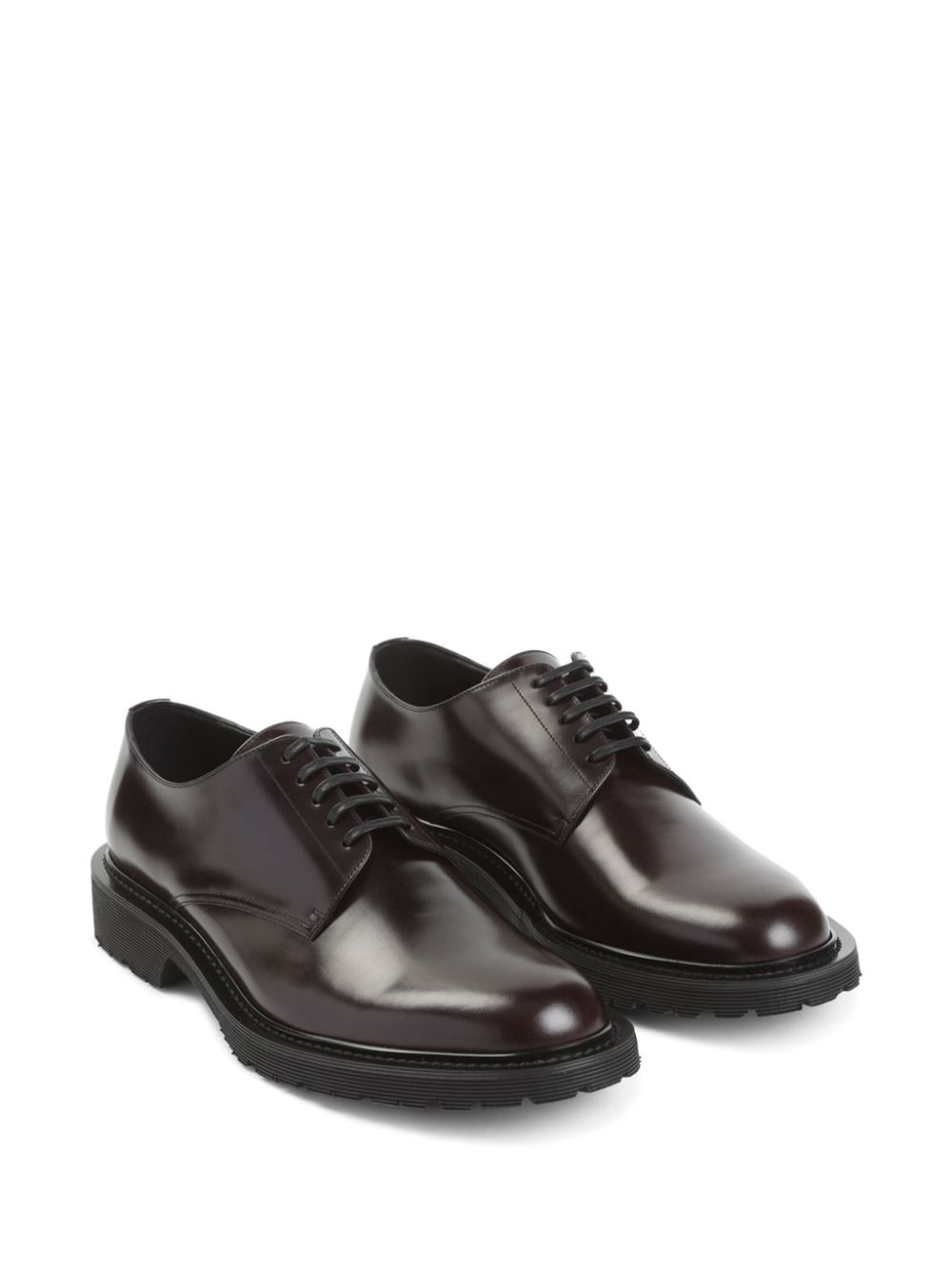 Saint Laurent leather lace-up shoes - Rood