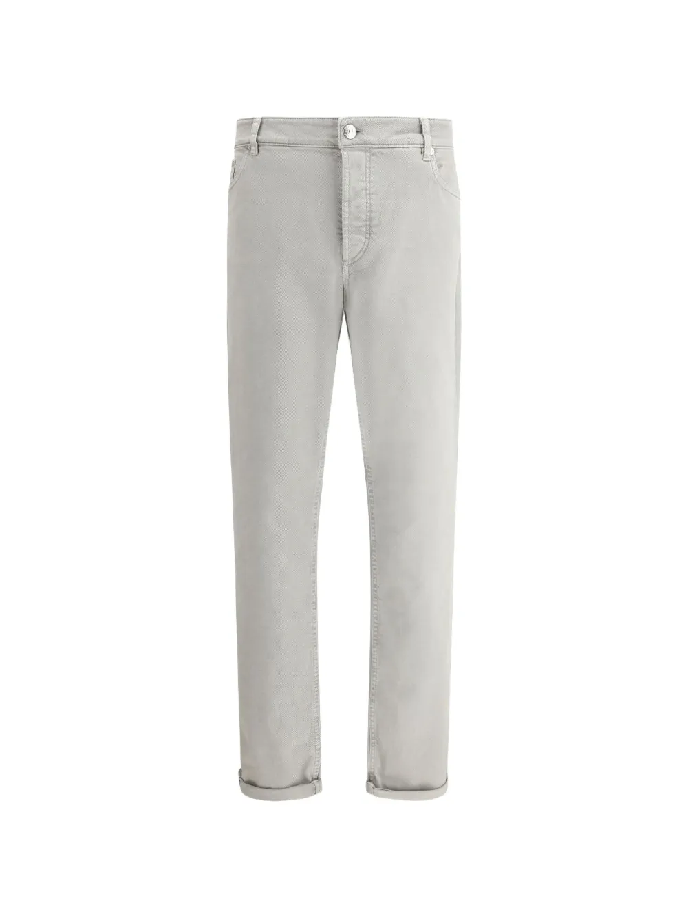 Brunello Cucinelli Straight broek met applicatie Groen