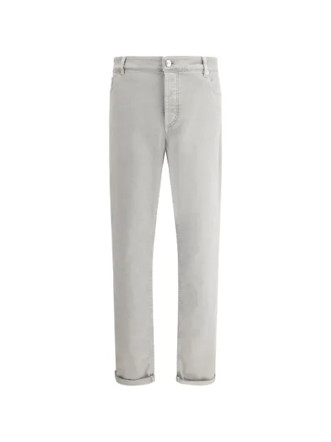 Brunello Cucinelli appliqué straight-leg trousers