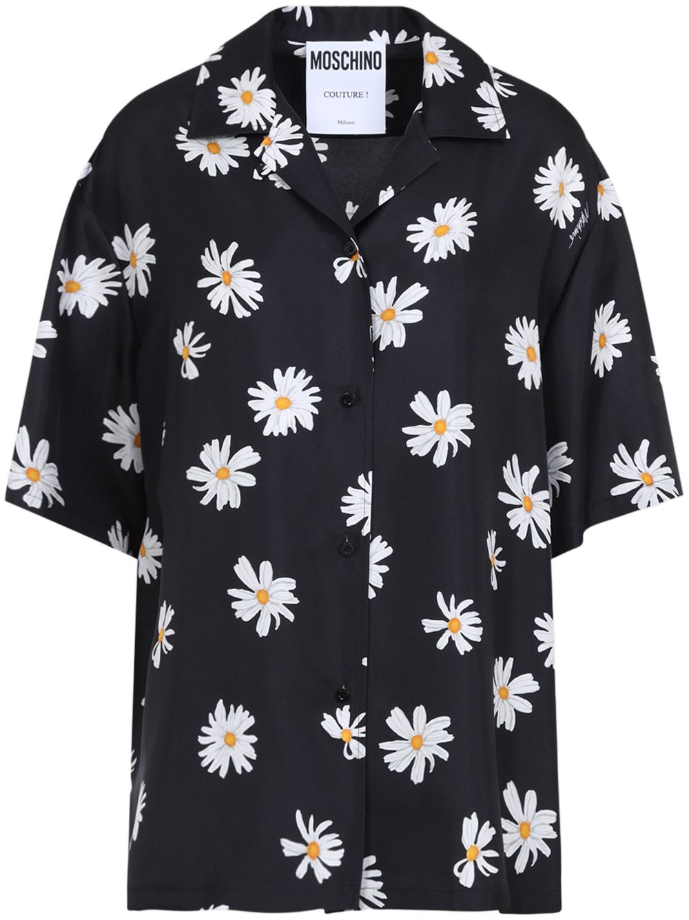 floral-print shirt