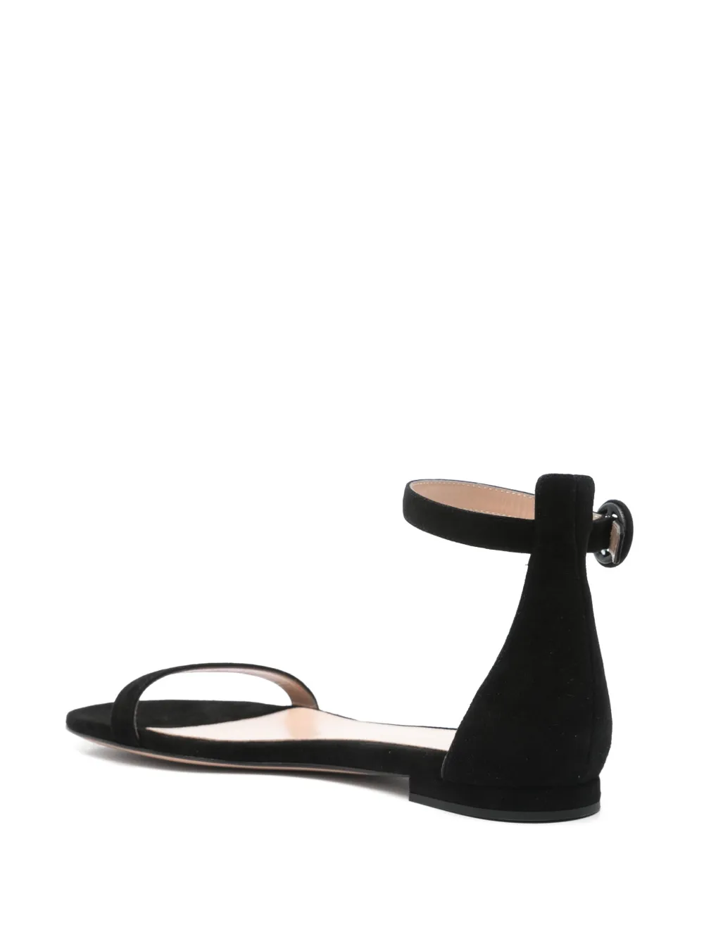 Gianvito Rossi suede sandals Black