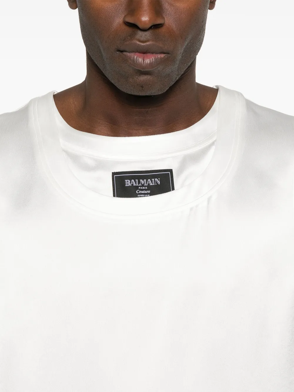 Balmain Sleeveless Vest In White