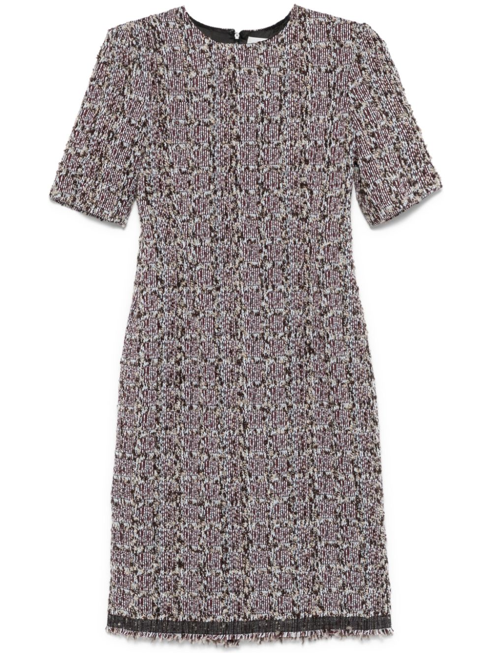 tweed midi dress