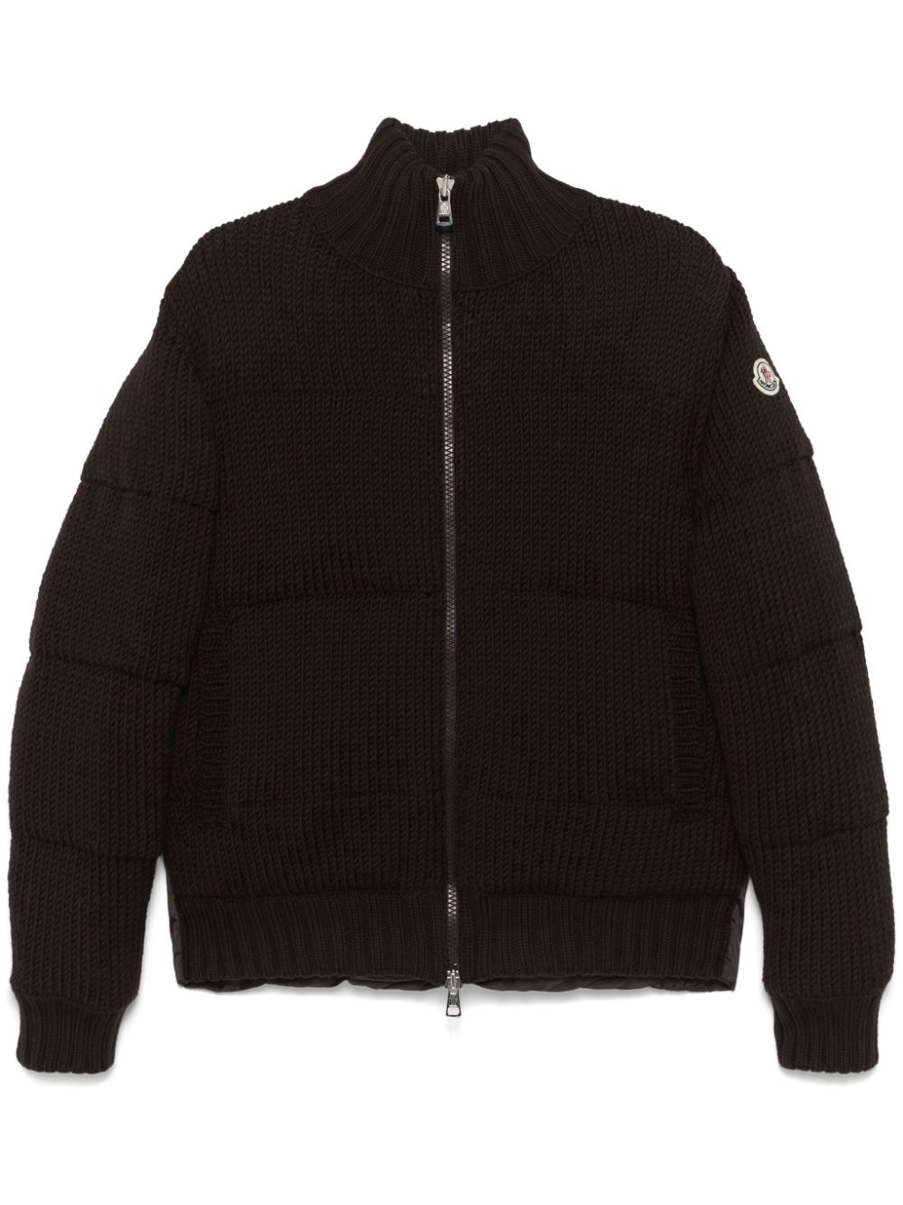 Moncler Jack met logopatch Bruin