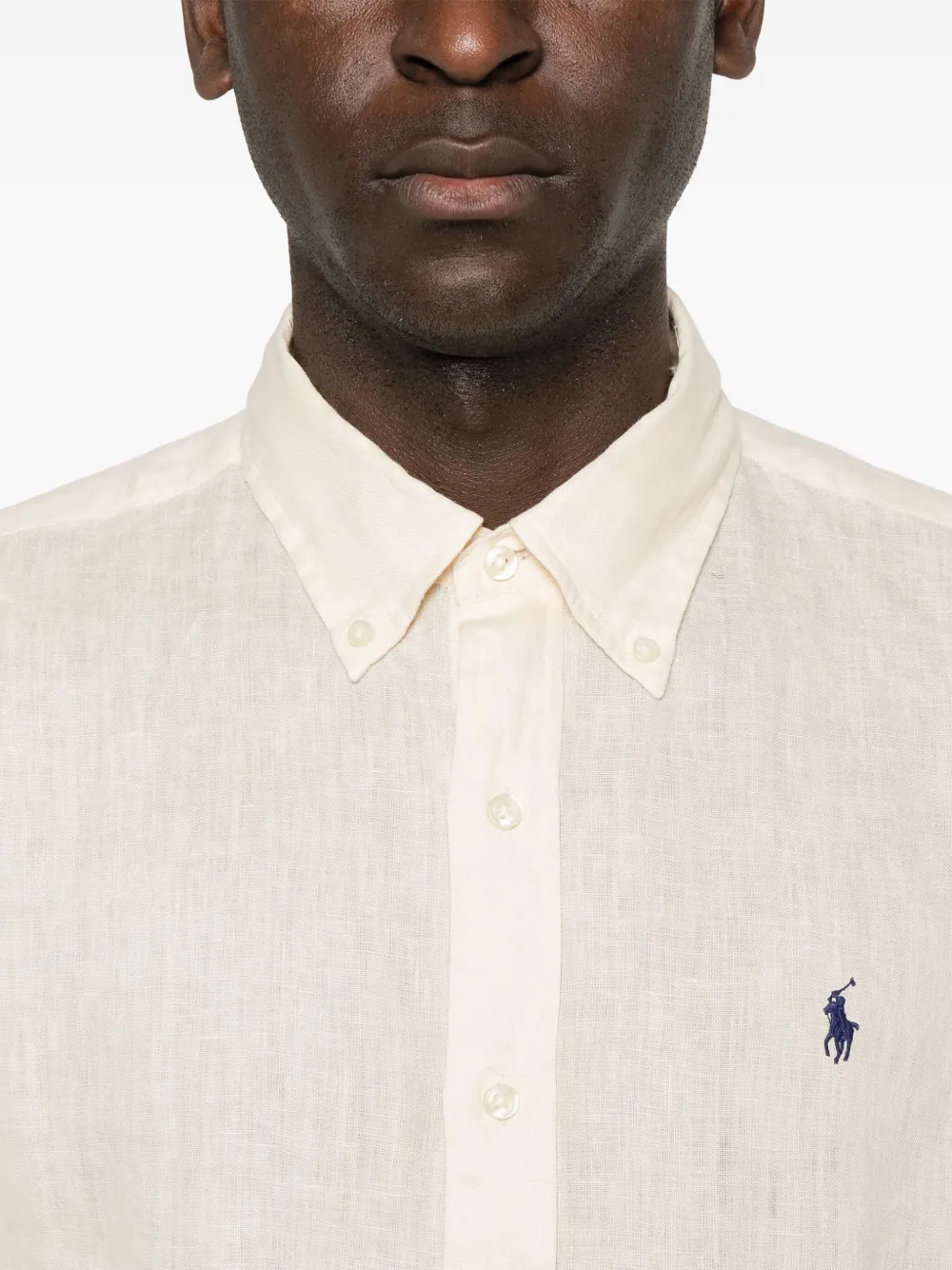 Polo Ralph Lauren Overhemd met borduurwerk Beige