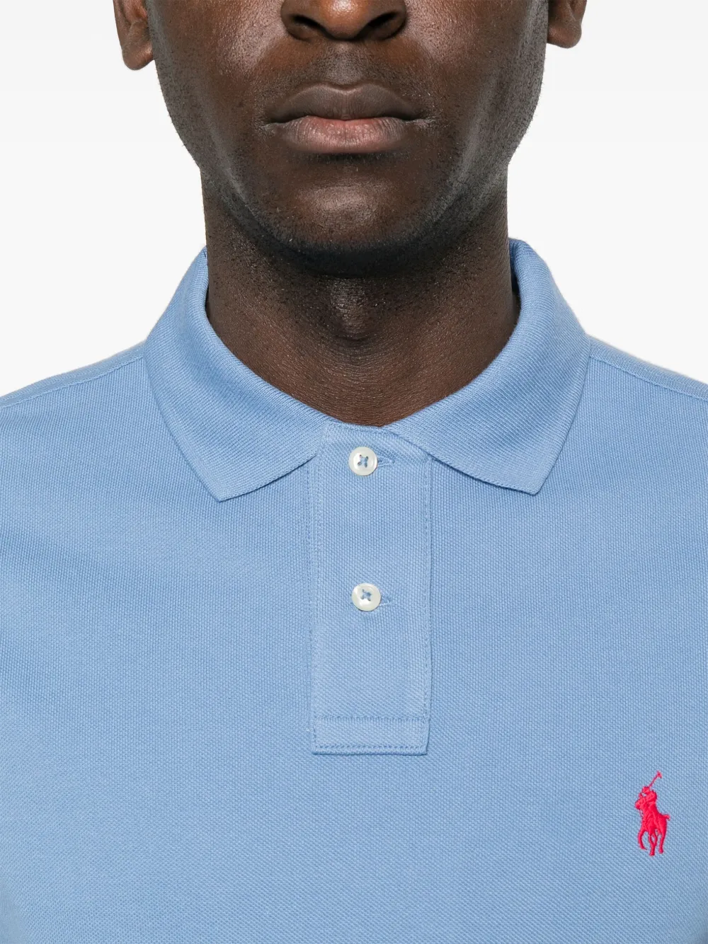 Polo Ralph Lauren Polo Pony-embroidered Polo Shirt In Blue