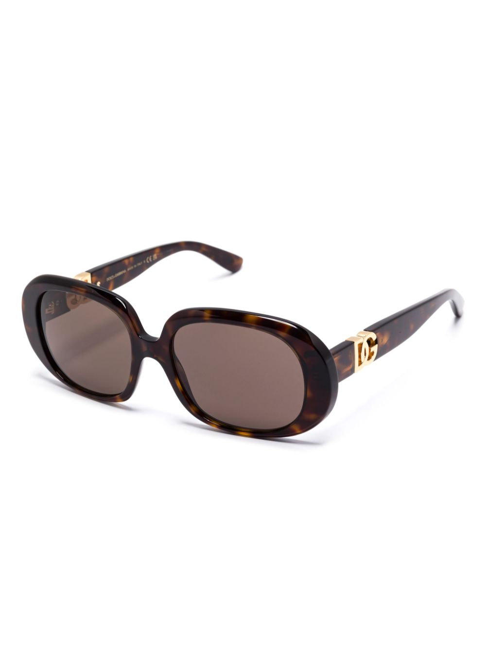 Dolce & Gabbana Eyewear Zonnebril met schildpadschild-design - Bruin