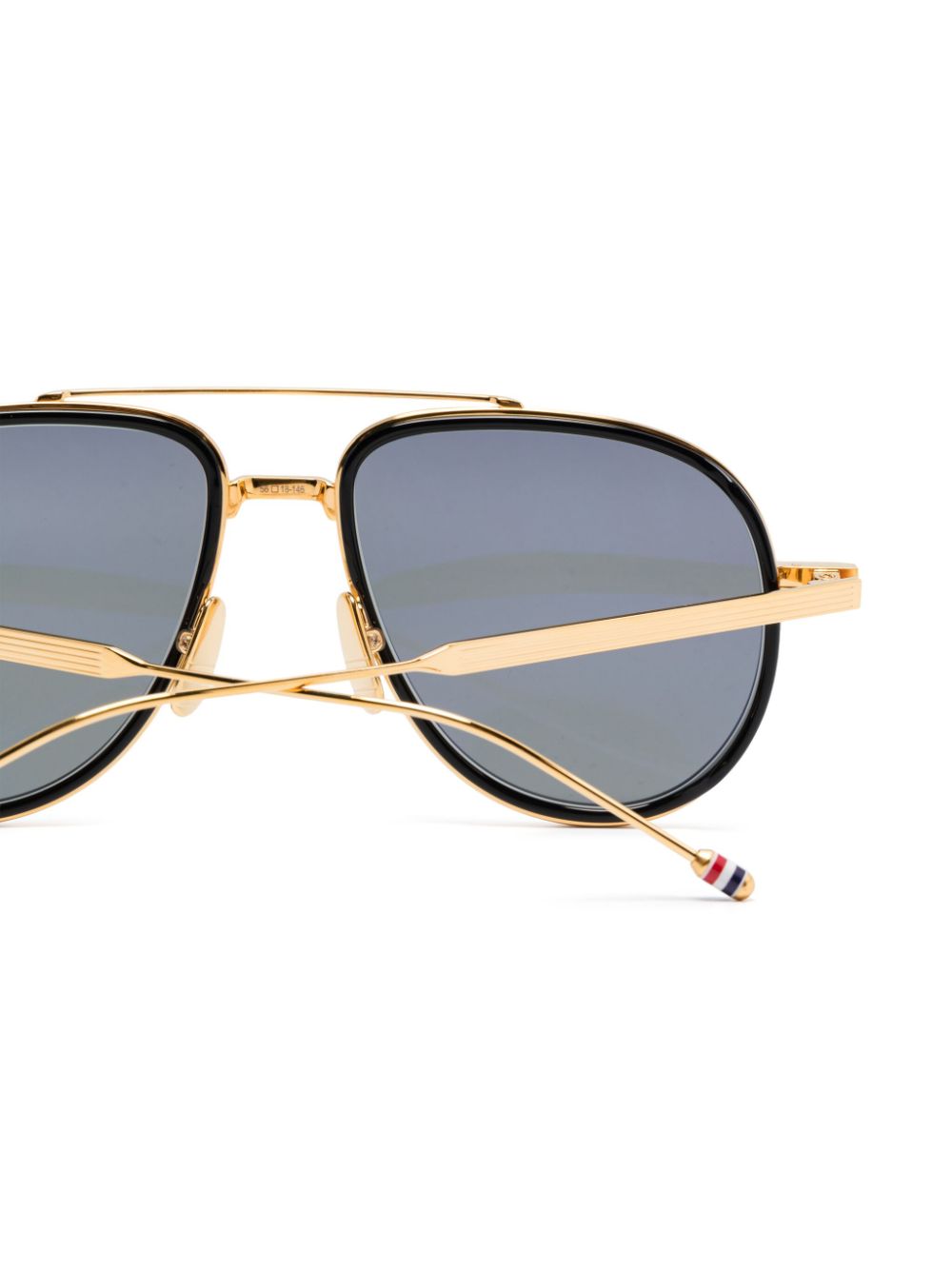 Thom Browne Eyewear Zonnebril met piloten montuur - Goud