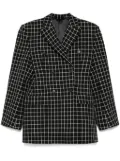 WARDROBE.NYC check-pattern blazer - Black