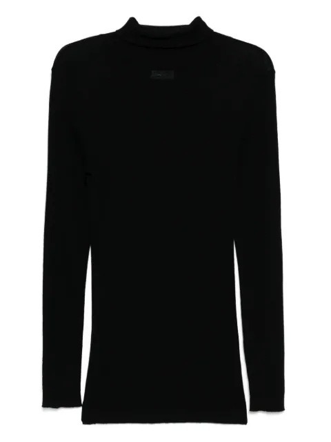 AEXAE sheer turtleneck top