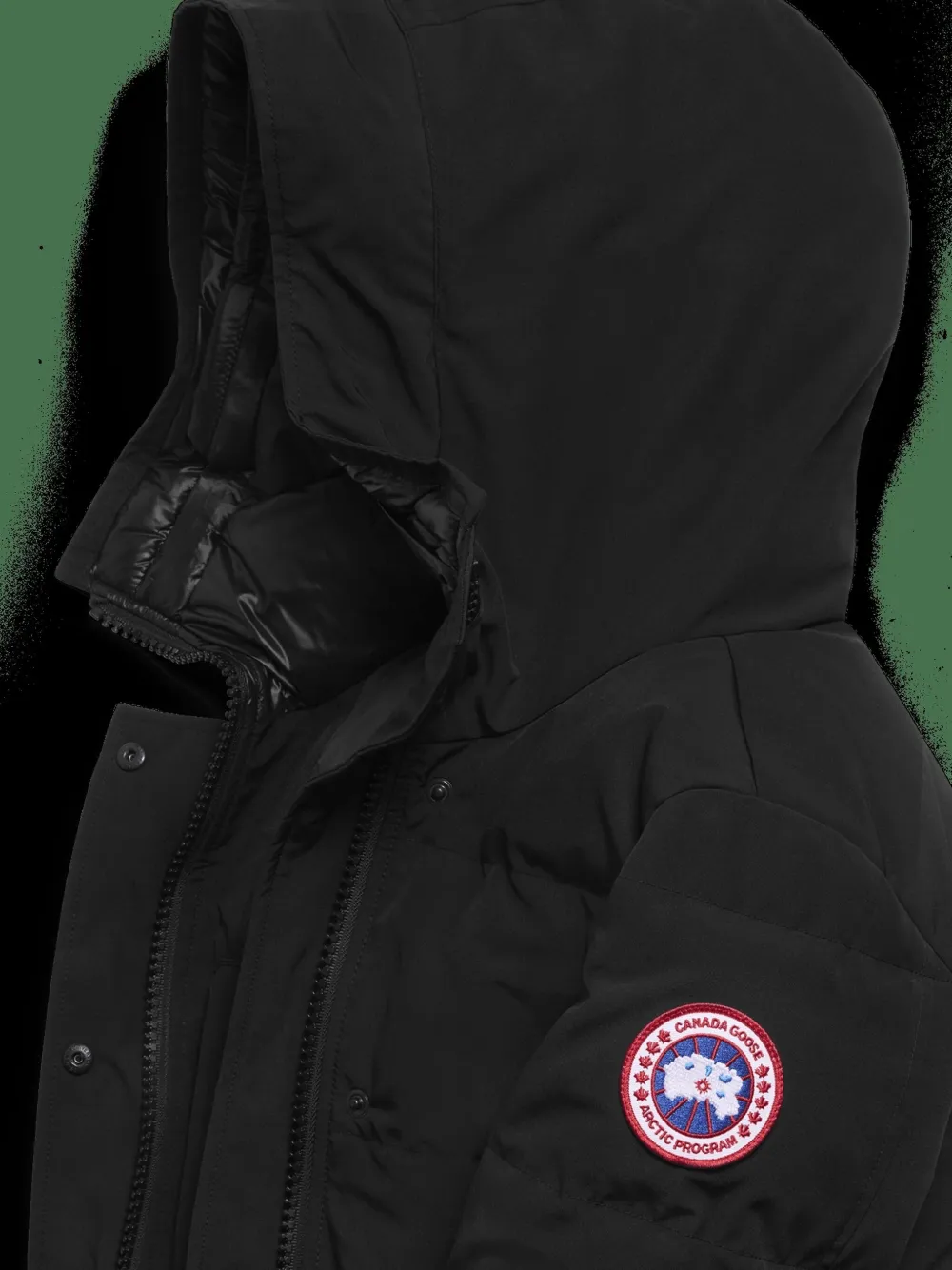 Canada Goose Shelburne Hooded Quilted Parka In Black