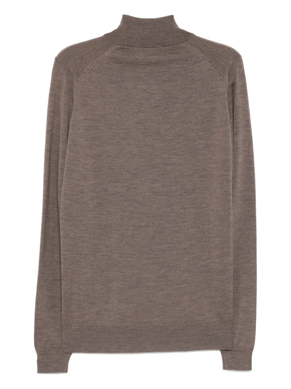 John Smedley Tapton gebreide sweater met rits - Bruin