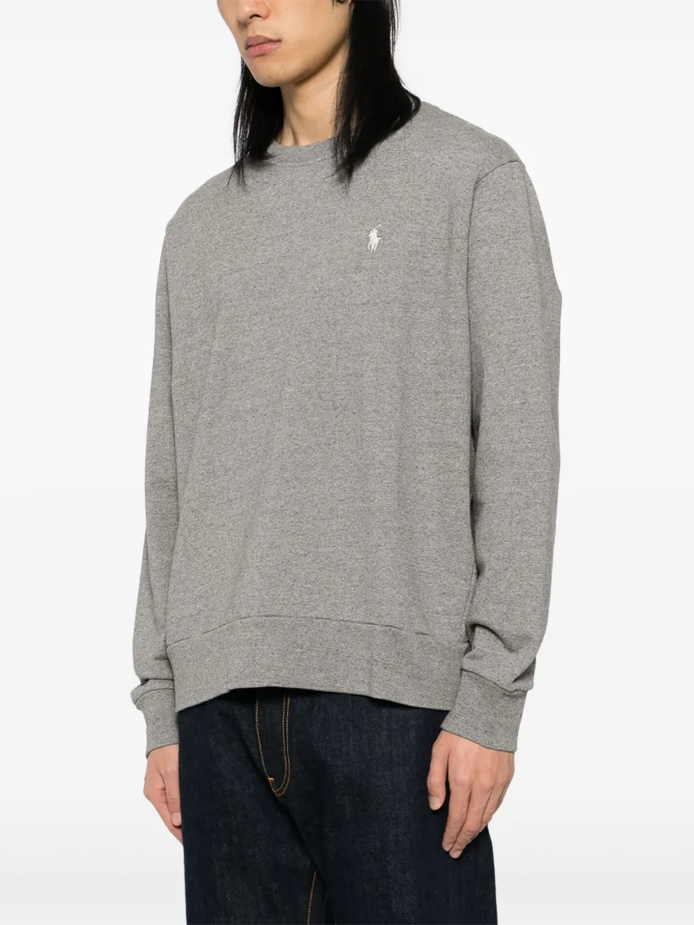 Polo Ralph Lauren Loopback fleece sweater Grijs