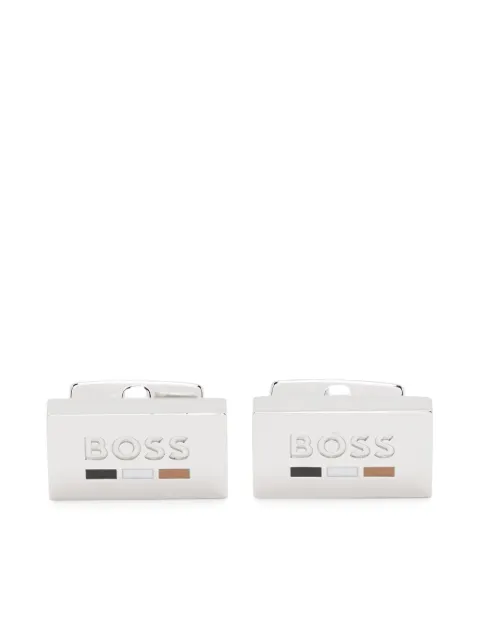 BOSS logo-engraved cufflinks
