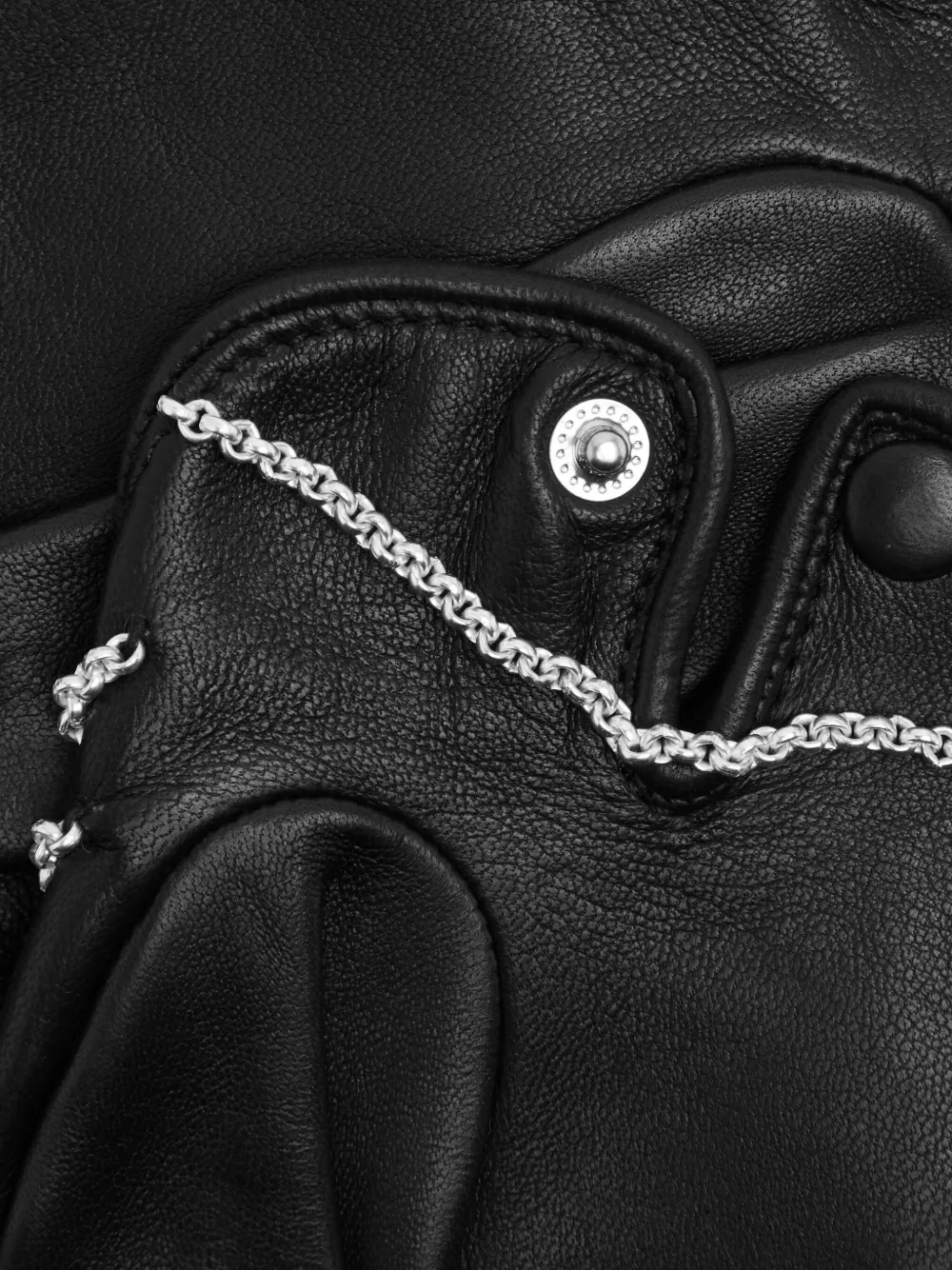 Agnelle Celeste chain-embellished leather gloves | Image 2