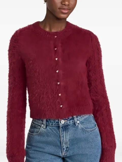 Free People fluffy button cardigan