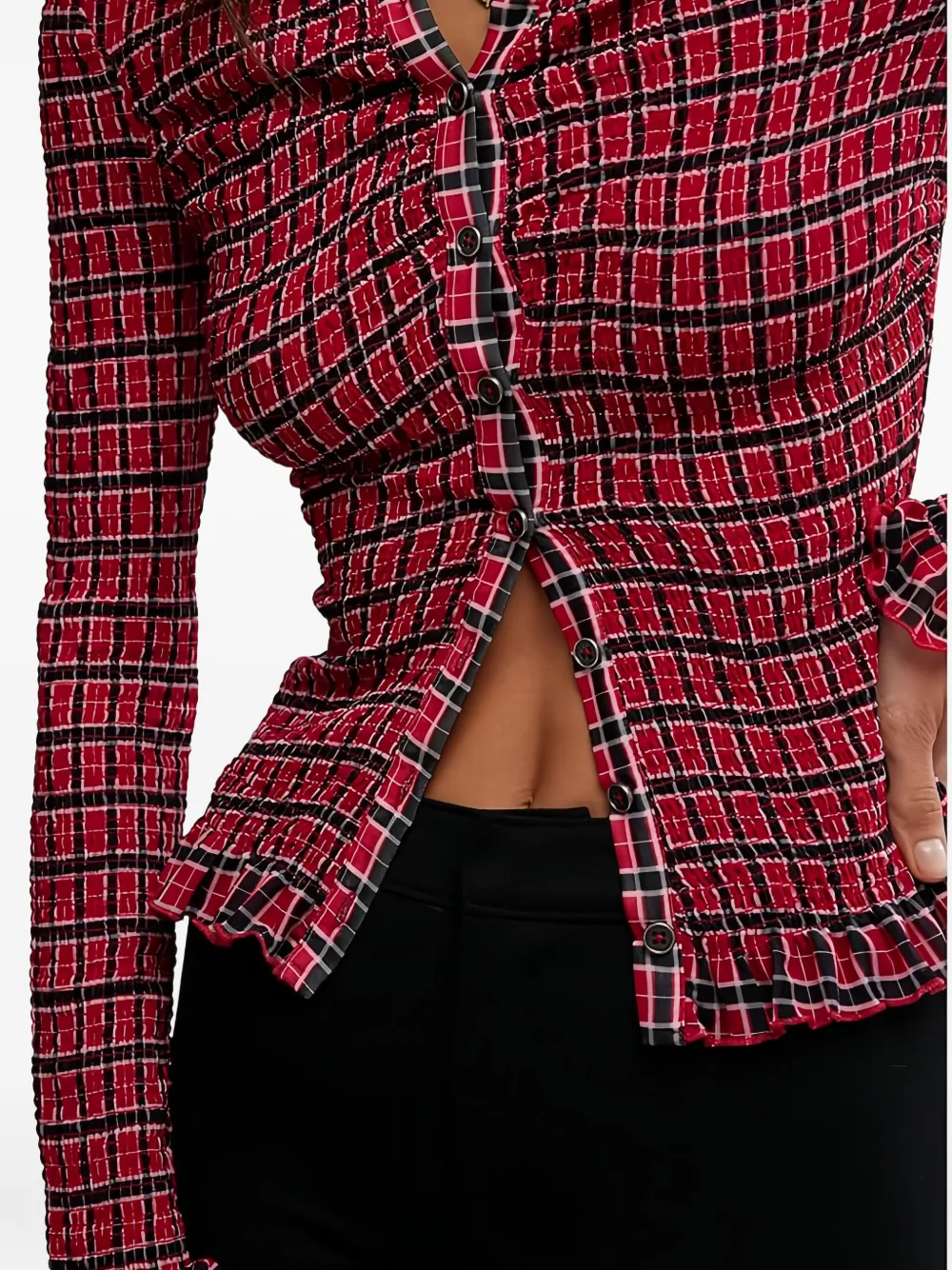 Free People Caught A Feeling Cardigan In Red Combo In Red