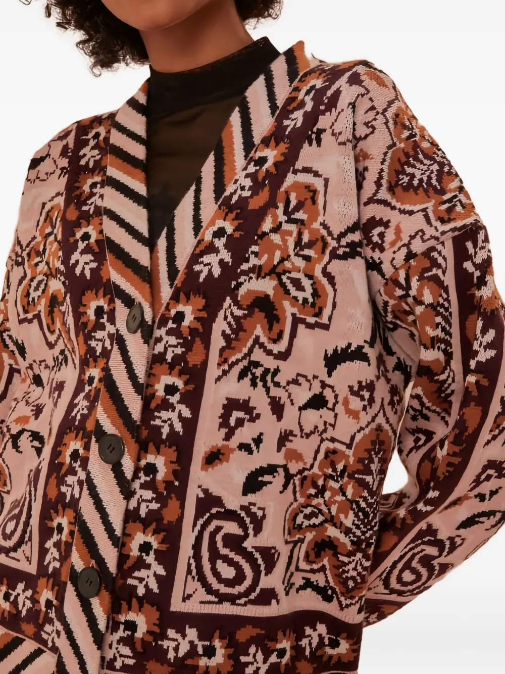 FARM Rio Vest met patroon Rood