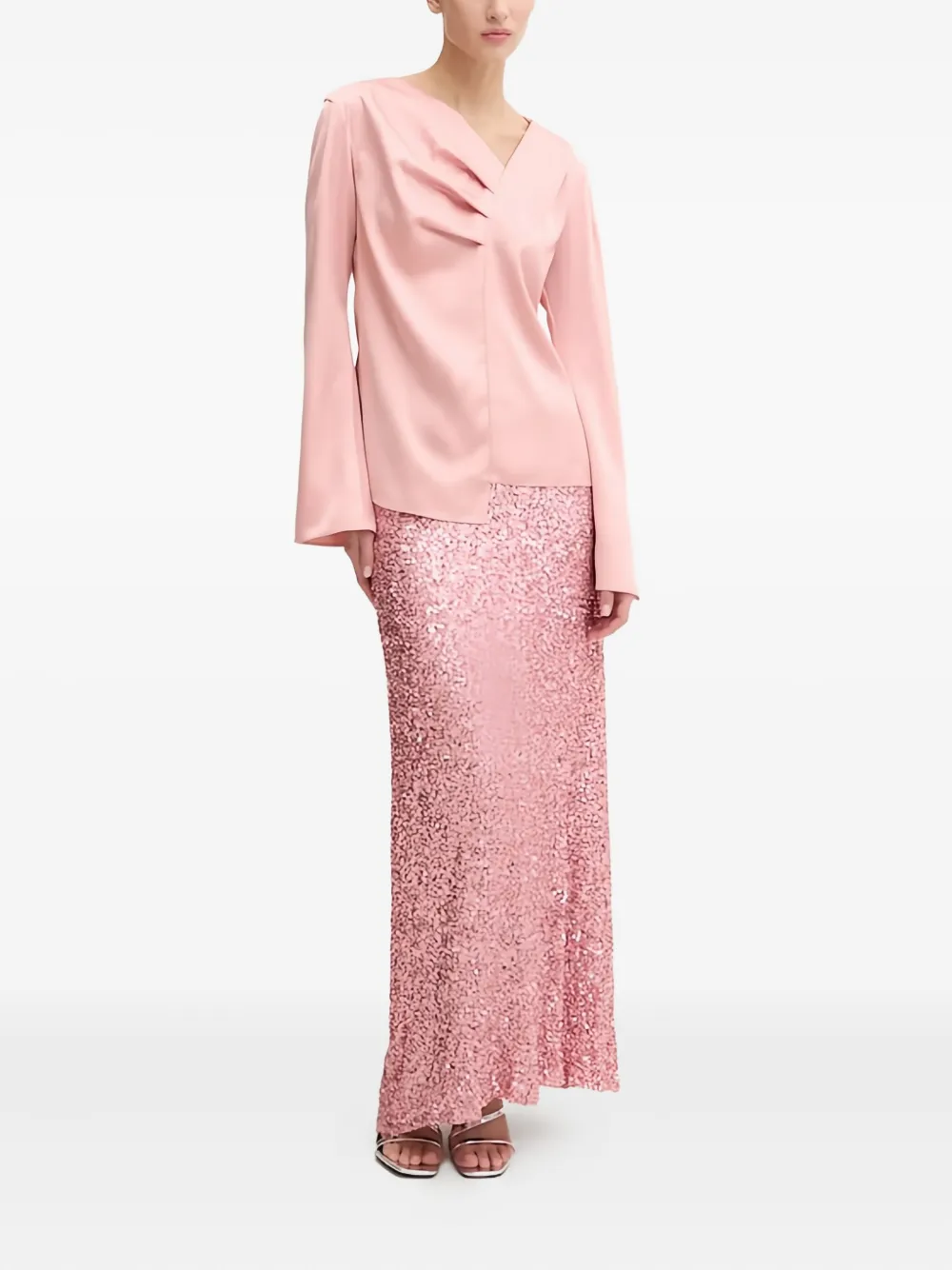 NEVER FULLY DRESSED sequin skirt - Roze