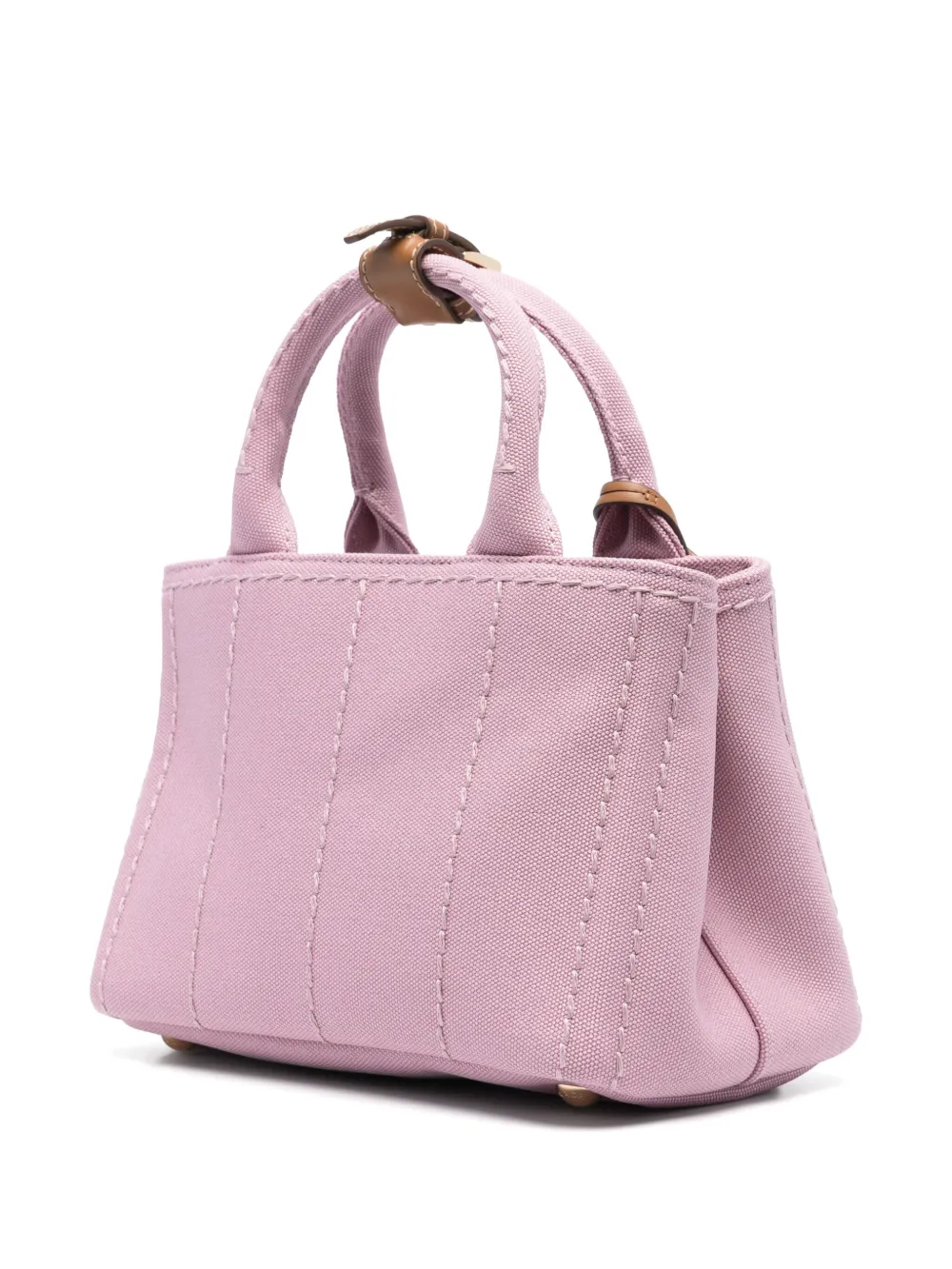 Prada Shopper met geborduurd logo Roze