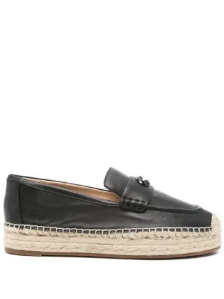 Coach Black and Gold Espadrille Loafers COACH® Outlet | Loafer Espadrille main image 4