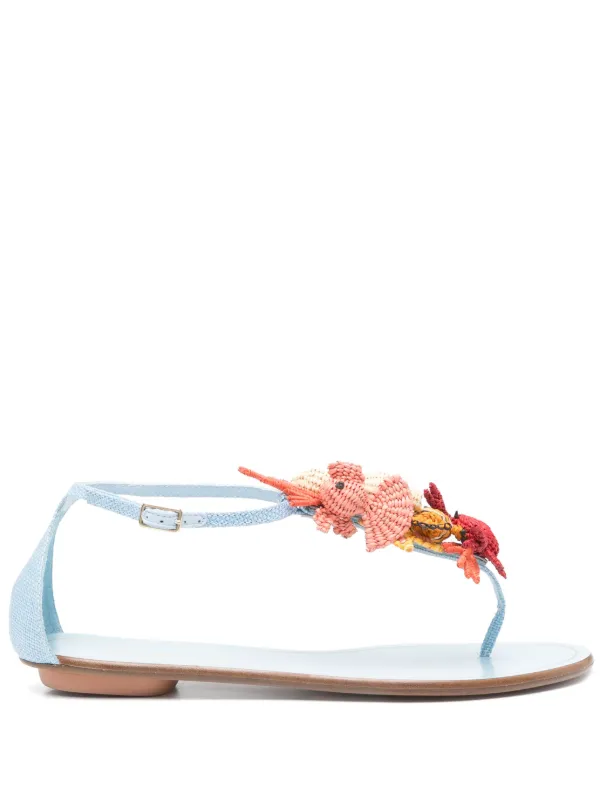 Aquazzura Marea サンダル | ブルー | FARFETCH JP