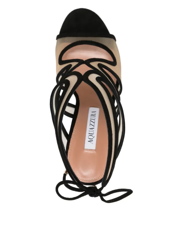 Aquazzura 110mm Cut out-detail Sandals | Black | FARFETCH