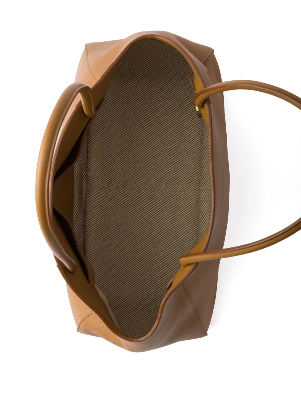 Prada Shopper met logoprint Bruin