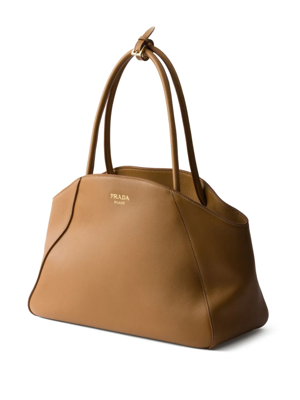 Prada Shopper met logoprint Bruin
