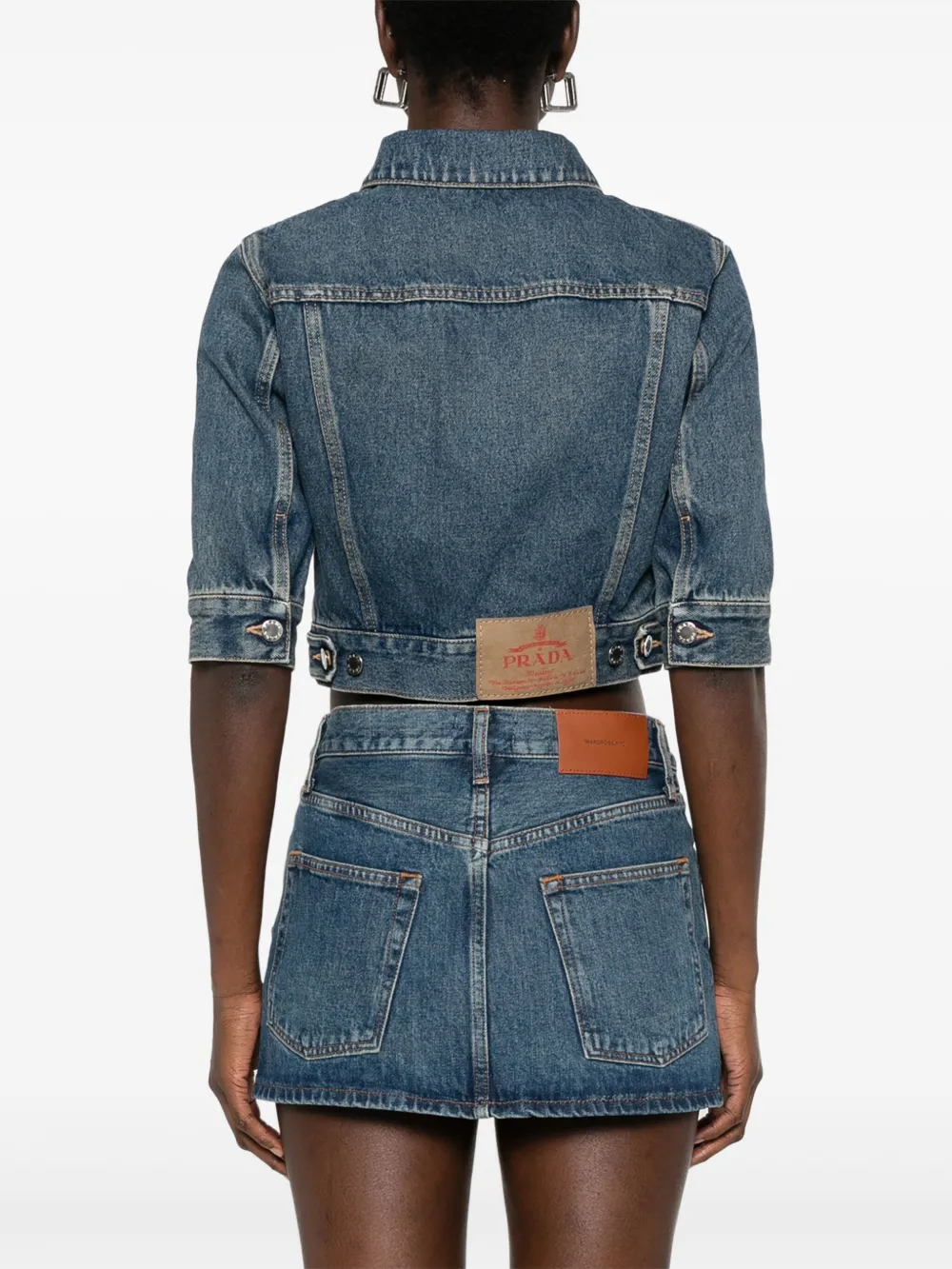 Prada Denim blouson Blauw