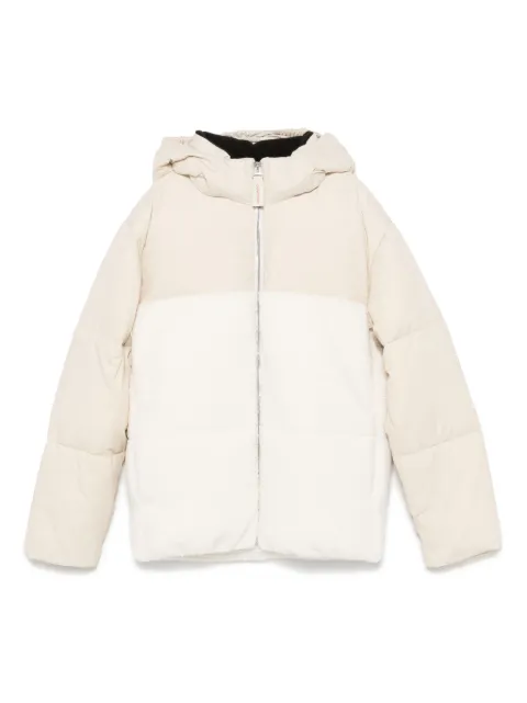 Calvin Klein Kids mix-media teddy puffer jacket