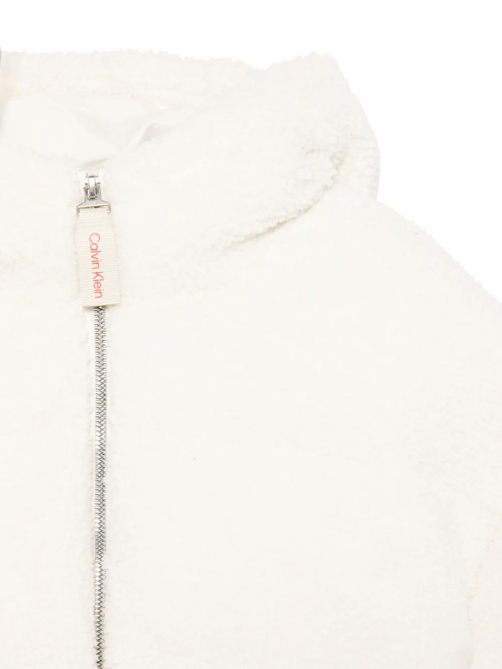 Calvin Klein Kids Teddy donsjack met capuchon Wit
